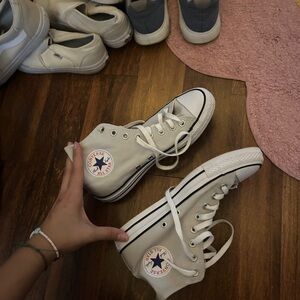 Converse High-Top Sneakers - Cream